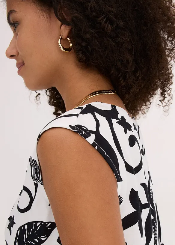 Top cropped in viscosa fluente, bonprix