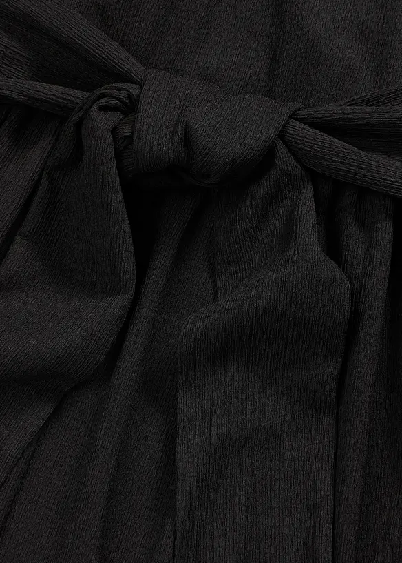 Abito di jersey crêpe leggero con maniche ad aletta, bonprix