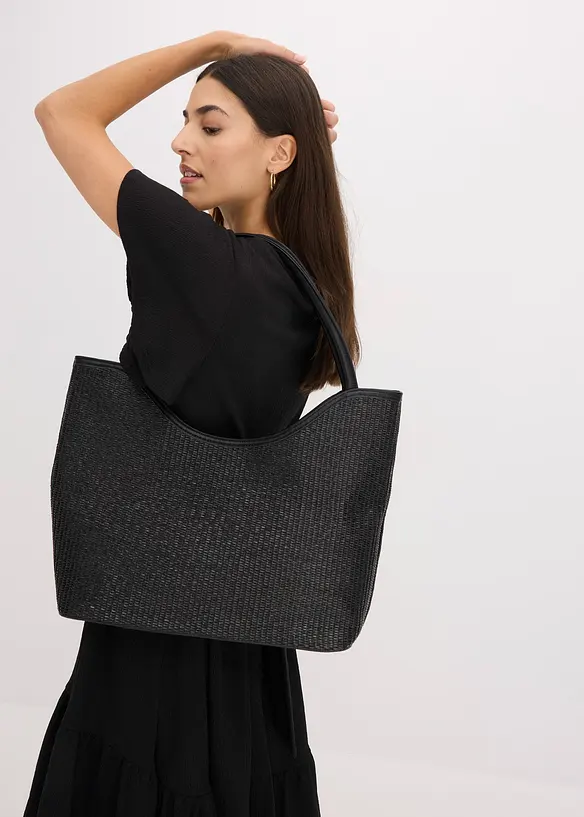 Abito di jersey crêpe leggero con maniche ad aletta, bonprix