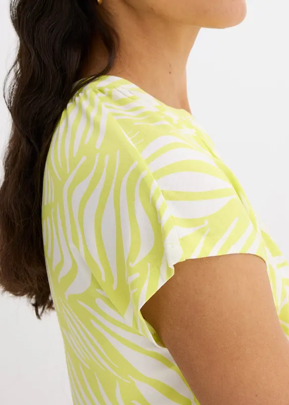 Maglia serafino in misto viscosa morbido, bonprix