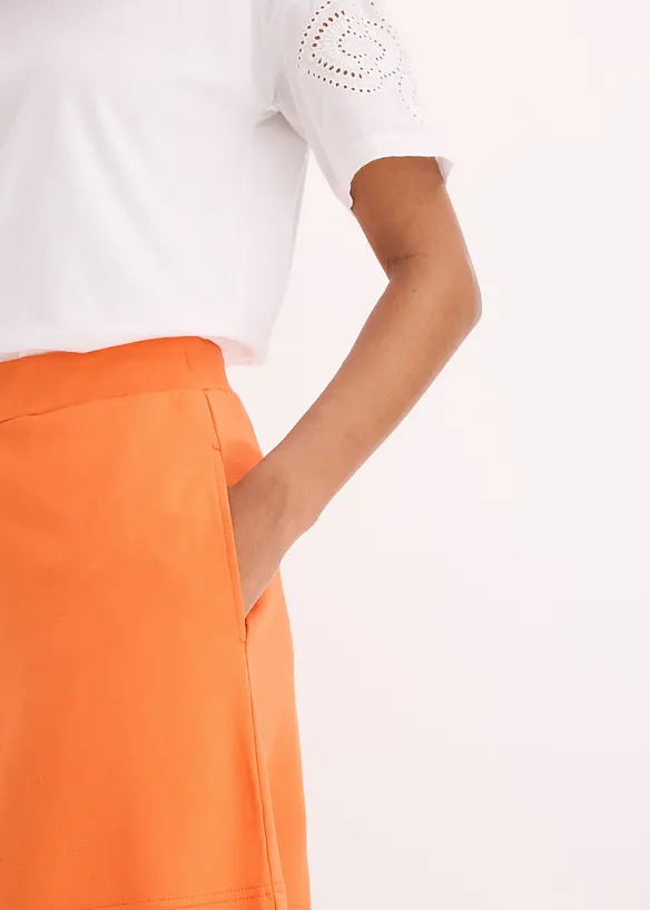 Shorts con elastico in vita in punto di Roma comodo, bonprix