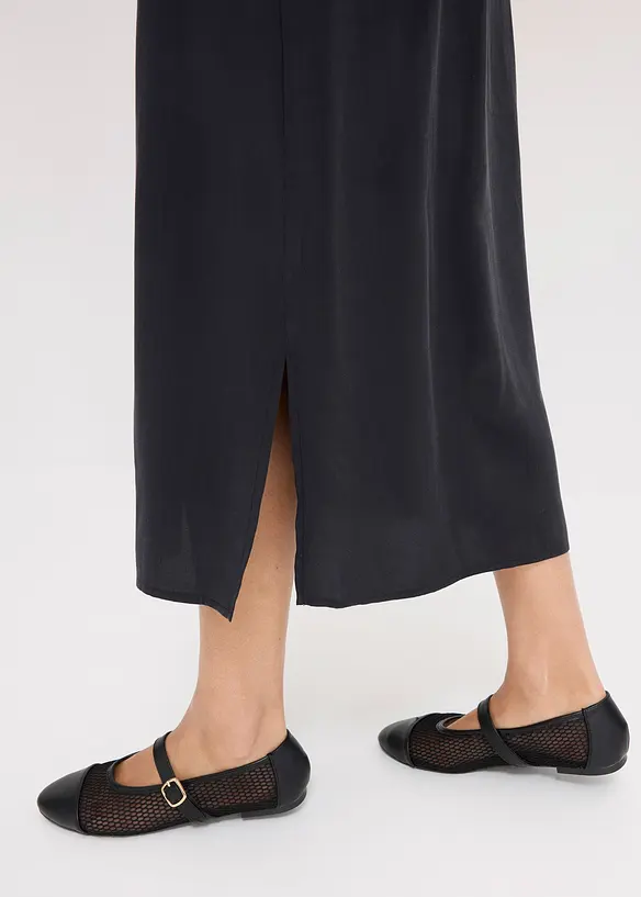 Gonna midi in viscosa fluente, bonprix