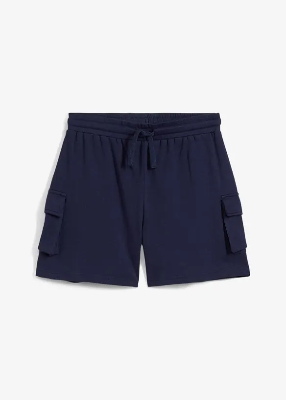 Shorts cargo in felpa di cotone biologico, bonprix