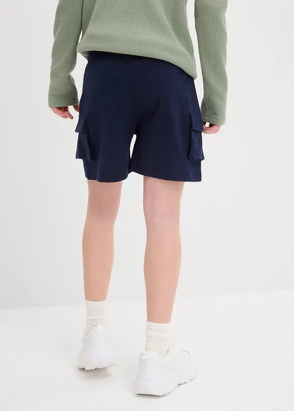 Shorts cargo in felpa di cotone biologico, bonprix