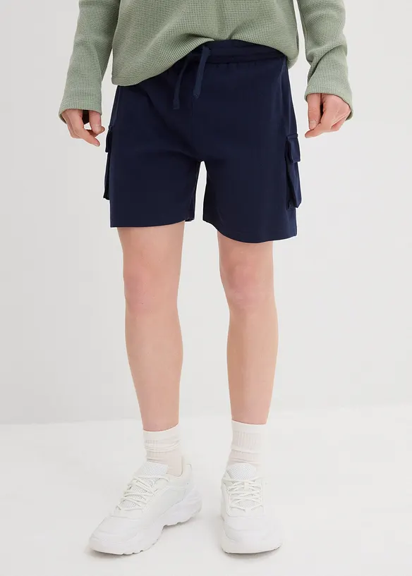 Shorts cargo in felpa di cotone biologico, bonprix