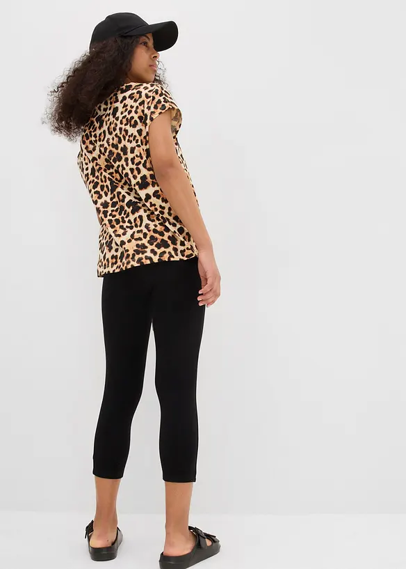 Leggings a pinocchietto in misto cotone biologico (pacco da 2), bonprix