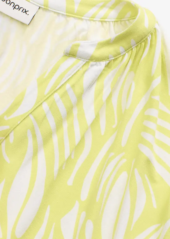 Maglia serafino in misto viscosa morbido, bonprix