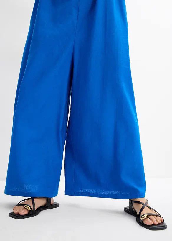 Tuta in misto lino viscosa leggero, bonprix