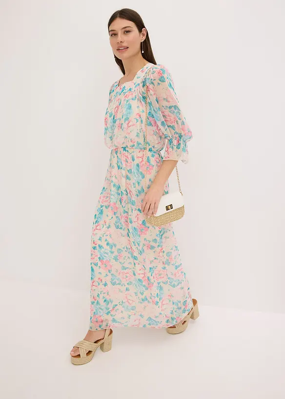 Abito lungo in chiffon, bonprix