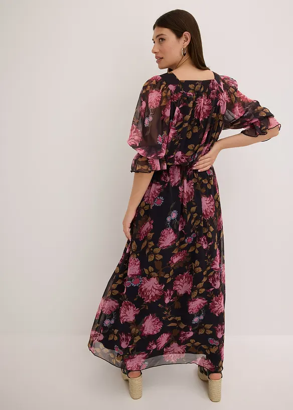 Abito lungo in chiffon, bonprix