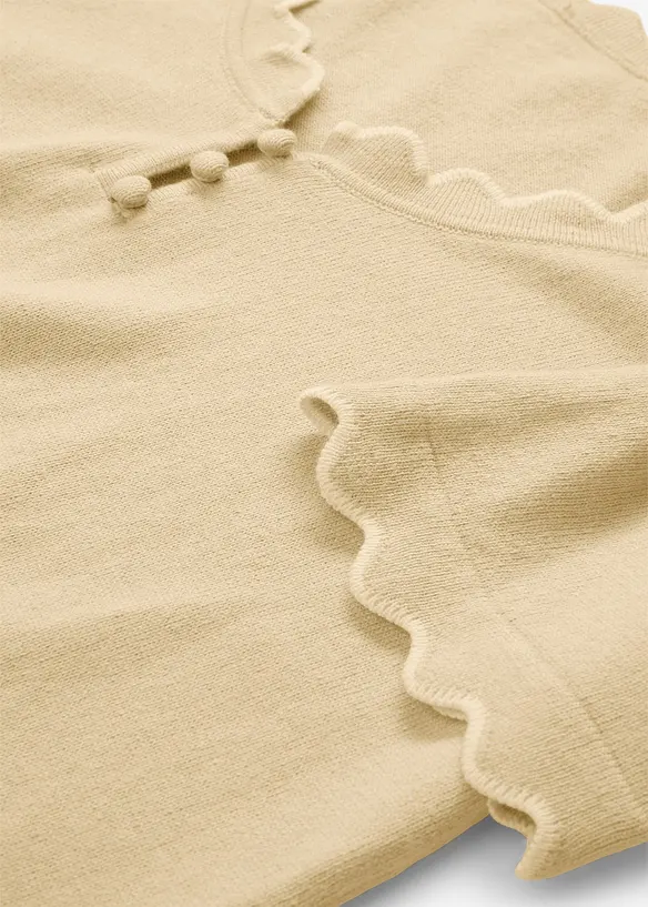 Maglione in misto seta a mezze maniche, bonprix