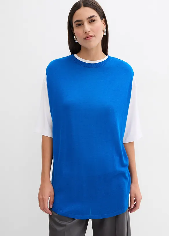 Top in maglia di fine viscosa a palloncino, bonprix