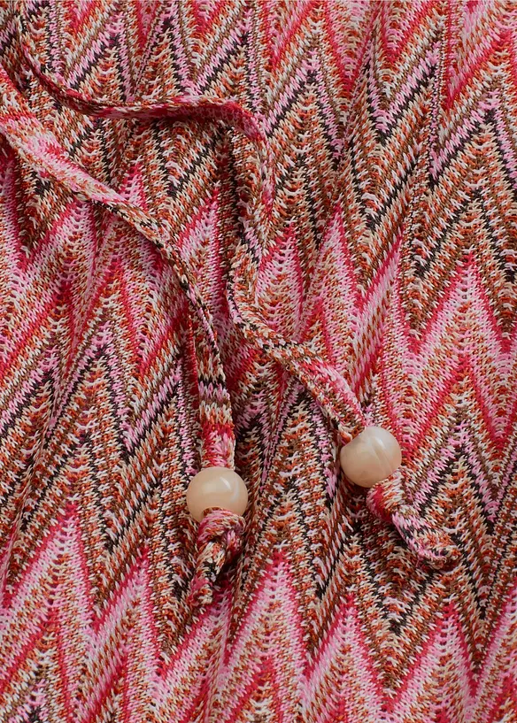 Pantaloni larghi in jersey effetto uncinetto, bonprix