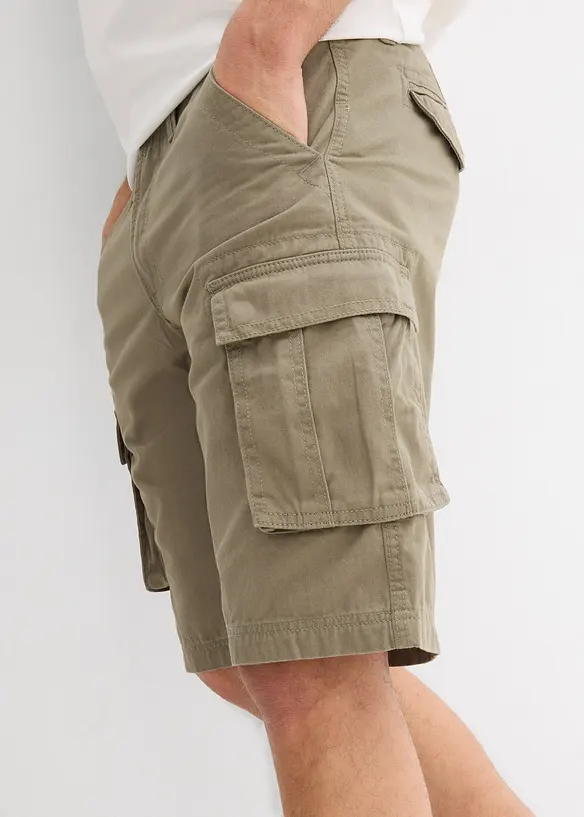 Bermuda cargo in puro cotone, relaxed fit, bonprix