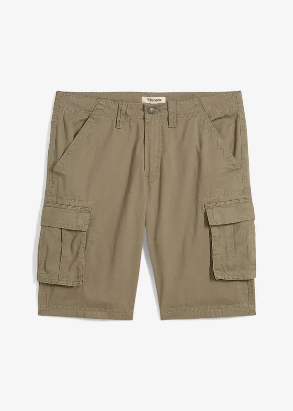 Bermuda cargo in puro cotone, relaxed fit, bonprix