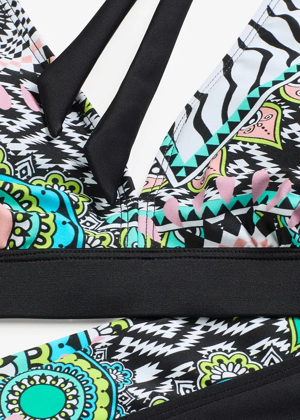 Bikini all'americana (set 2 pezzi) in poliammide riciclata, bonprix