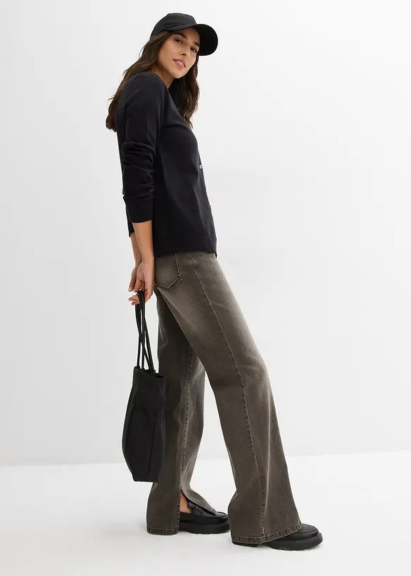 Cardigan con scollo rotondo, bonprix
