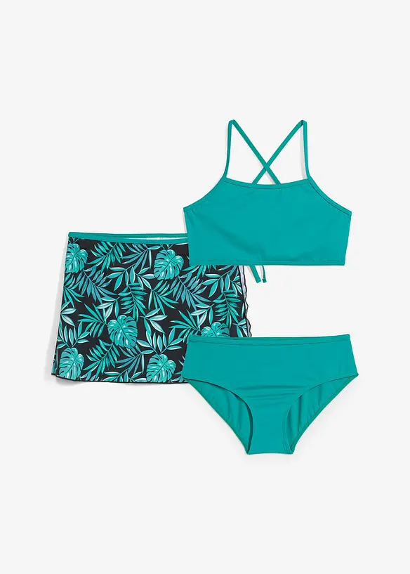 Bikini e gonna (set 3 pezzi), bonprix