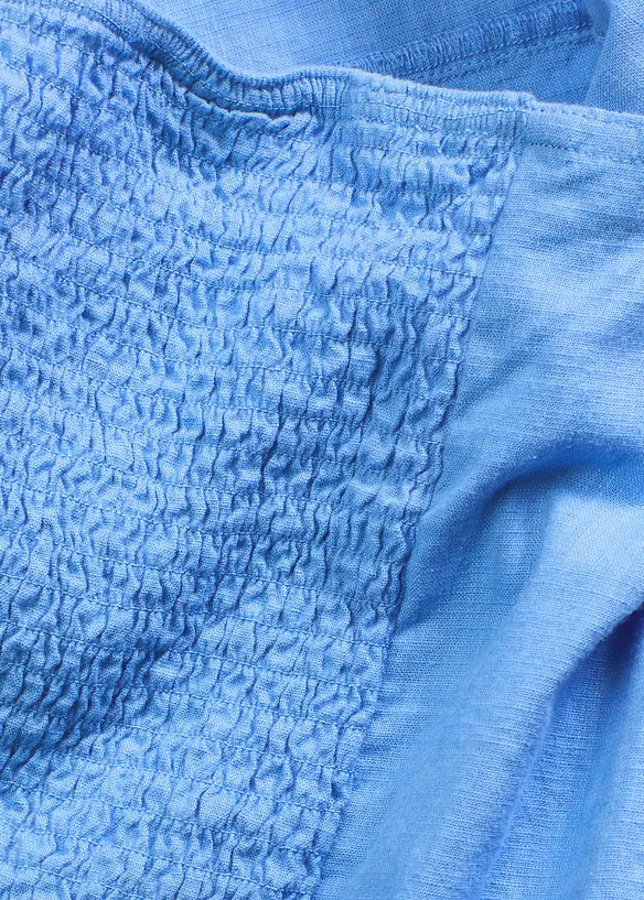 Blusa con maniche a sbuffo e dettaglio smock, bonprix
