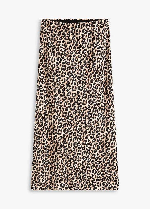 Gonna midi in satin, bonprix