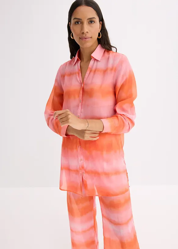 Camicetta lunga in fantasia batik, bonprix