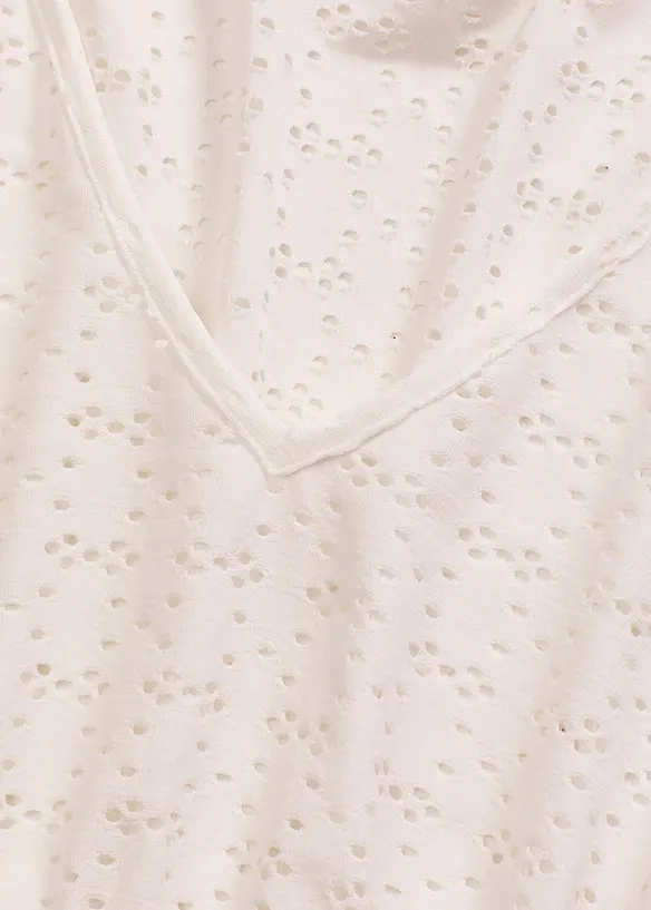 Maglia con ricami traforati, bonprix