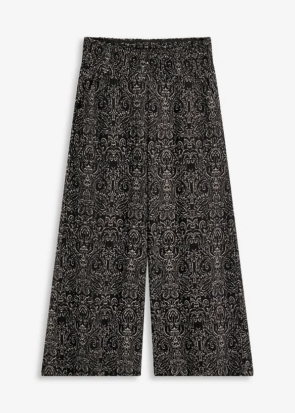 Pantaloni culotte in jersey crêpe, bonprix