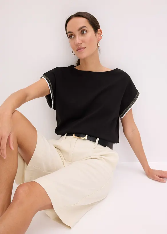 Maglia con dettagli decorativi, bonprix
