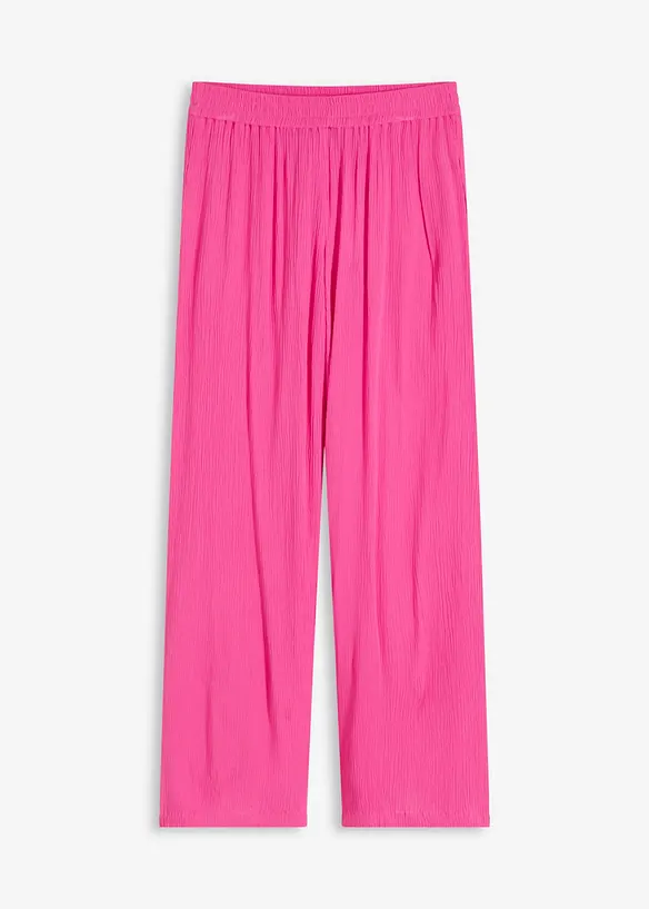 Pantaloni con elastico in vita in viscosa fluente, bonprix
