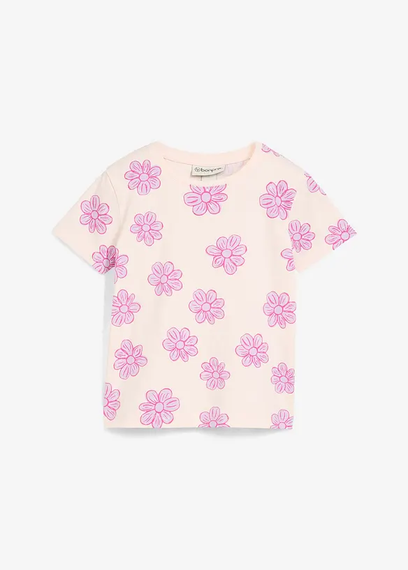 T-shirt in misto cotone biologico elasticizzato, bonprix