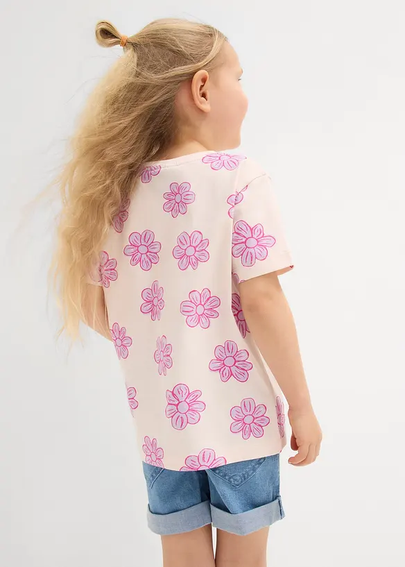 T-shirt in misto cotone biologico elasticizzato, bonprix
