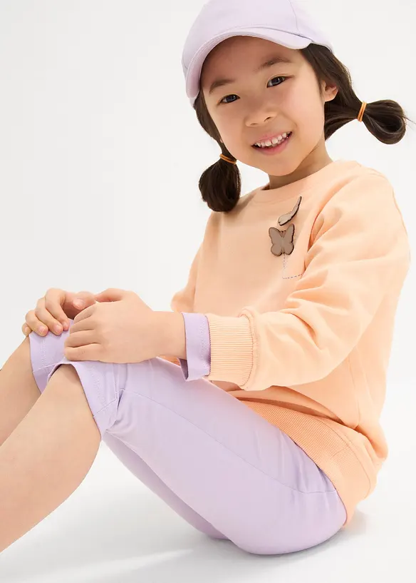 Leggings a pinocchietto in misto cotone elasticizzato (pacco da 2), bonprix