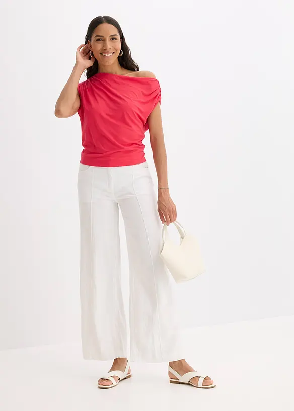 Maglia con scollo asimmetrico, bonprix