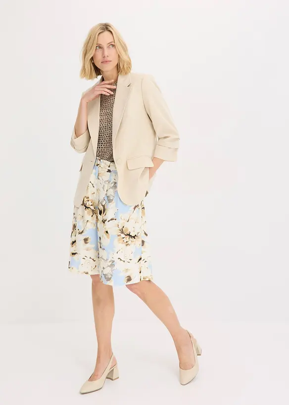 Blazer con viscosa e maniche a 3/4, bonprix
