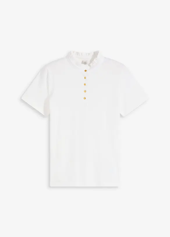 Maglia in cotone con ruches, bonprix