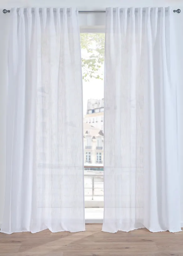 Tenda effetto lino classica o extra larga (pacco da 1), bonprix