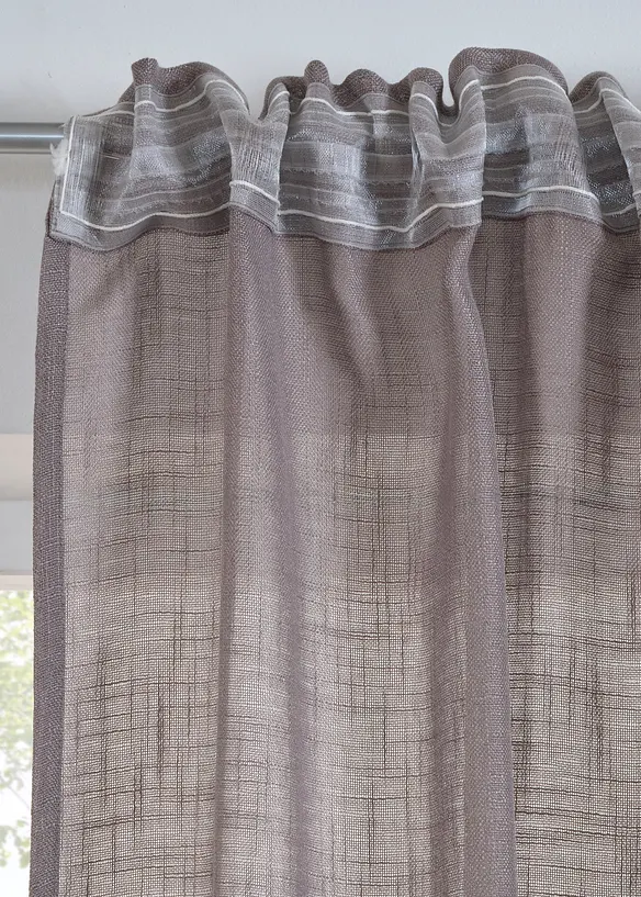 Tenda effetto lino classica o extra larga (pacco da 1), bonprix