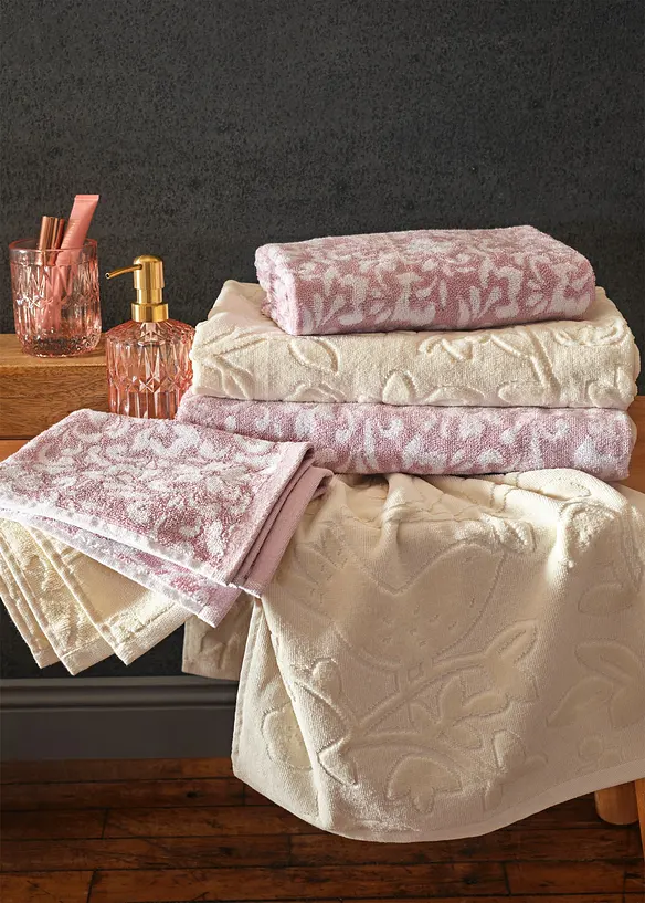 Asciugamano con struttura jacquard, bonprix
