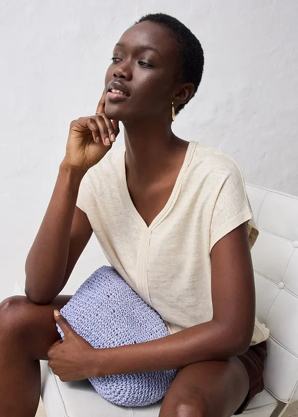 Maglia in puro lino, bonprix