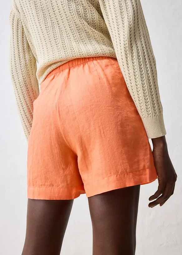 Gonna pantalone in puro lino, bonprix