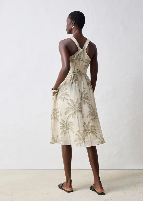 Abito midi in ramiè, bonprix
