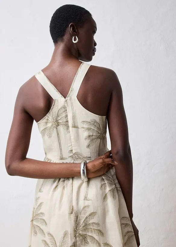 Abito midi in ramiè, bonprix