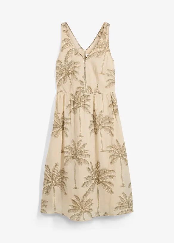 Abito midi in ramiè, bonprix