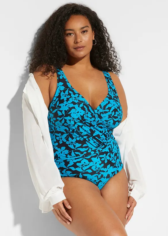 Costume intero a portafoglio con effetto modellante leggero, bonprix