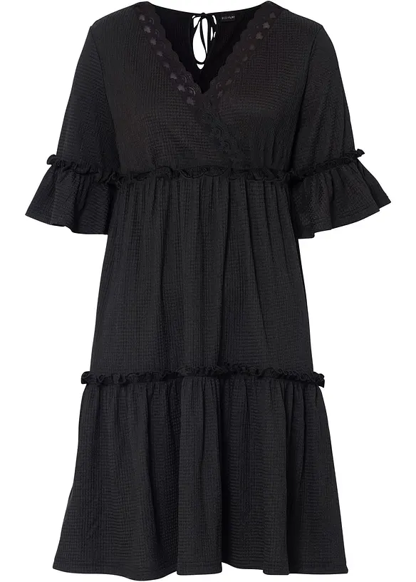 Abito con ricami traforati, bonprix