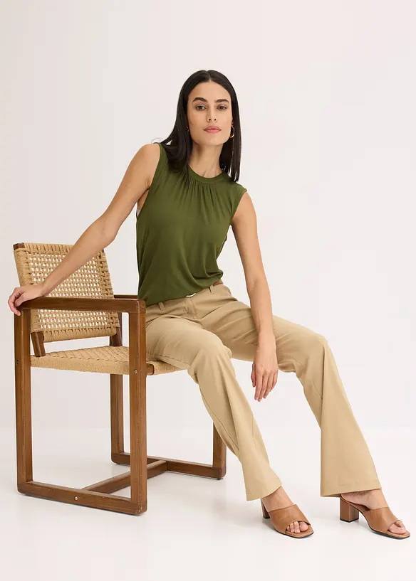 Pantaloni bootcut elasticizzati, bonprix
