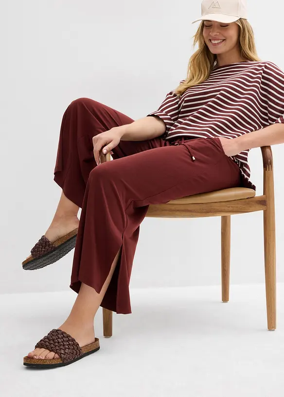 Pantaloni in jersey con cinta comoda, bonprix