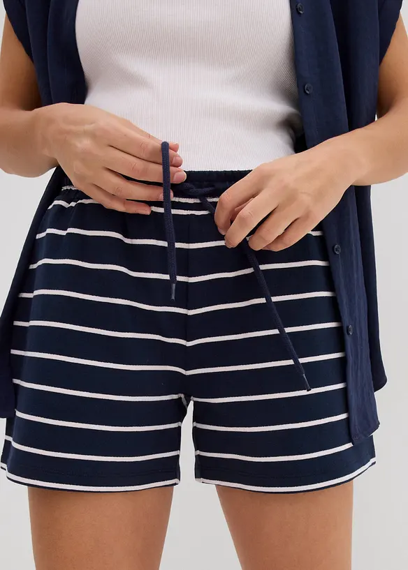 Shorts in felpa di misto cotone, bonprix