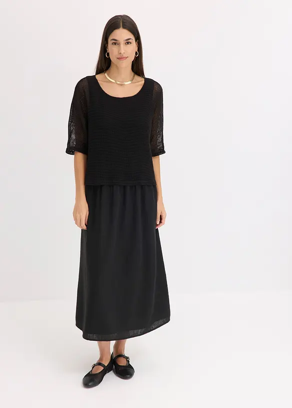 Abito effetto 2 in 1, bonprix