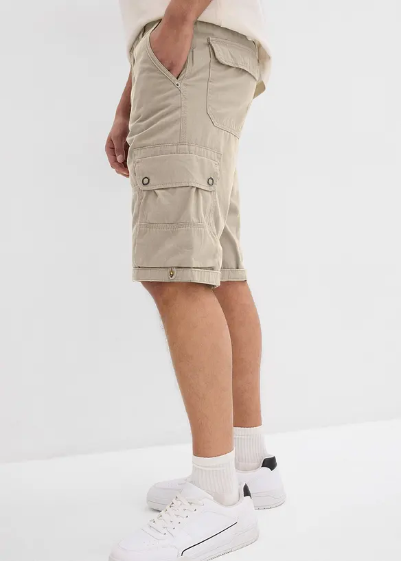 Bermuda cargo in puro cotone, regular fit, bonprix